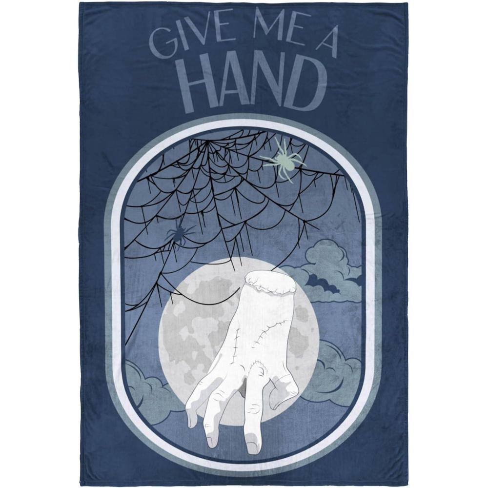 imageJay Franco Kids Plush Throw Blanket  Soft ampamp Comfy 50x70 Inches Throw for Couch or Bed  Cozy Home Dcor for Living Room ampamp Bedroom Multi  Rainbow BriteBlue  Wednesday