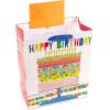 Hallmark 13″ Large Gift Bag with Tissue Paper (Bright Cake) for Birthdays, Parties and More(Birthday Cake)