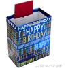 Hallmark 13″ Large Gift Bag with Tissue Paper (Bright Cake) for Birthdays, Parties and More(Blue Happy Birthday)