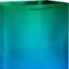 Hallmark 13″ Large Iridescent Gift Bags Assortment (3 Bags: Rainbow Gradients – Blue/Green, Gold/Silver, Purple/Red) for Birthdays, Graduations, Bridal Showers, Baby Showers(Blue  Green)