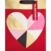 Hallmark 13″ Large Valentine’s Day Gift Bag with Tissue Paper (Geometric Heart)(Geometric Heart)