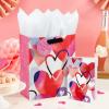 Hallmark 15″ Extra Large Gift Bag with Tissue Paper (Happy Valentine’s Day)(Watercolor Hearts)