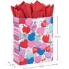Hallmark 15″ Extra Large Valentine’s Day Gift Bag with Tissue Paper (Candy Hearts)(Candy Hearts)