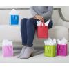 Hallmark 6″ Small Solid Color Gift Bags – Pack of 5 in Red, Green, Blue, Light Pink, Hot Pink for Birthdays, Holidays, Parties or Any Occasion(Red  Green  Blue  Light Pink)