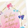 Hallmark Barbie Blank Greeting Card (She Shines So Bright) for Mother’s Day, Birthdays, Galentine’s Day, Graduations