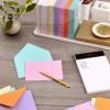 Hallmark Blank Cards and Envelopes Assortment, Pastels (200 Note Cards in Green, Orange, Yellow, Pink, Purple)