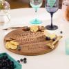 Hallmark Channel Perfect Pairing Wood Charcuterie Board with Spreader (12″ Diameter) Gift for Fans
