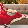 Hallmark Channel Popcorn Bowl (Merry Movie Watching) Red and Green Holly, Housewarming Present(Popcorn Bowl)