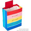 Hallmark Crayola 13″ Large Gift Bag with Tissue Paper (Rainbow Stripes) for Birthdays, Graduations, Baby Showers, Back to School, Teachers, Kids