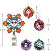 Hallmark Disney Tim Burton’s The Nightmare Before Christmas 5″ Miniature Christmas Tree Topper and 1.7″ Mini Ornaments, Set of 5, Shatterproof(Mini Tree Topper)