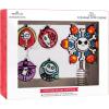 Hallmark Disney Tim Burton’s The Nightmare Before Christmas 5″ Miniature Christmas Tree Topper and 1.7″ Mini Ornaments, Set of 5, Shatterproof(Mini Tree Topper)