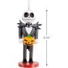 Hallmark Disney Tim Burton’s The Nightmare Before Christmas Jack Skellington Nutcracker Christmas Ornament, Gifts for Disney Fans