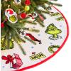 Hallmark Dr. Seuss’s How The Grinch Stole Christmas! 48″ Christmas Tree Skirt, Fabric, Gifts for Dr. Seuss Fans