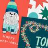 Hallmark Good Mail Cute Christmas Cards (3 Cards with Envelopes: Favorite Bish, Smol-idays, Tons of Tinsel)(Smol-idays  3 Assorted Cards with Envelopes)