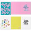 Hallmark Good Mail Fun Birthday Cards (4 Cards with Envelopes) for Friends, Coworkers, Siblings