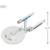 Hallmark Keepsake 0.4″ Mini Christmas Ornament 2024, Star Trek: The Motion Picture U.S.S. Enterprise NCC-1701 Refit, Gifts for Trekkies(Mini U.S.S Enterprise)