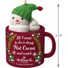 Hallmark Keepsake Christmas Ornament 2019 Year Dated I I Love Hallmark Channel Snowman in Mug, Challen