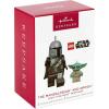 Hallmark Keepsake Christmas Ornaments 2023, The Mandalorian and Grogu LEGO Star Wars Minifigure, Set of 2, Gifts for Star Wars Fans(Grogu LEGO Minifigure)