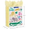 Hallmark Large Baby Gift Bag with Tissue Paper (G is for Girl)(Baby Animals)