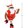 Hallmark Mahogany Roller Skating Black Santa Claus Christmas Ornament(Roller Skating Santa)