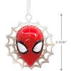 Hallmark Marvel Spider-Man Face on Web Christmas Ornament with Light(Spider-Man Metal)
