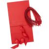 Hallmark Medium Gift Boxes with Bow and Shredded Paper Fill, Pack of 2 (Black 8 inch Box) for Weddings, Graduations, Birthdays, Father’s Day, Groomsmen Gifts, All Occasion(Red)