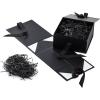 Hallmark Medium Gift Boxes with Bow and Shredded Paper Fill, Pack of 2 (Black 8 inch Box) for Weddings, Graduations, Birthdays, Father’s Day, Groomsmen Gifts, All Occasion(Black)