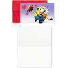 Hallmark Mini Valentines Day Cards for Kids School, 8-Bit Video Games (18 Classroom Valentines with Envelopes)(Minions Folded Mini Valentines)