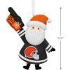 Hallmark NFL Cleveland Browns Santa Fan Christmas Ornament, Gifts for Sports Fans