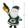 Hallmark NFL Green Bay Packers Santa Fan Christmas Ornament, Gifts for Sports Fans