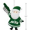 Hallmark NFL New York Jets Santa Fan Christmas Ornament, Gifts for Sports Fans