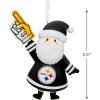 Hallmark NFL Pittsburgh Steelers Santa Fan Christmas Ornament, Gifts for Sports Fans