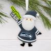 Hallmark NFL Seattle Seahawks Santa Fan Christmas Ornament, Gifts for Sports Fans
