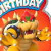Hallmark Nintendo Super Mario Bros. Birthday Card (Bowser) for Kids, Teens, Gamers