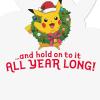 Hallmark Pack of Pokémon Christmas Cards, Pikachu Christmas Lights (4 Holiday Cards with Envelopes) (5XXH2386)(Pikachu Christmas Lights  4 Cards with Envelopes)