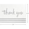 Hallmark Pack of Thank You Cards, Silver Foil (20 Thank You Notes with Envelopes)