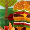 Hallmark Paper Wonder Displayable Pop Up Birthday Card (Beer)(Cheeseburger)