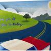 Hallmark Paper Wonder Displayable Pop Up Birthday Card (Beer)(Classic Car)