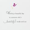 Hallmark Paper Wonder Displayable Pop Up Birthday Card for Her (Beautiful Butterflies and Flowers)