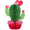 Hallmark Paper Wonder Pop Up Valentines Day Card, Displayable Bouquet (Happy Heart)(Pop Up  Honeycomb Cactus)