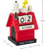Hallmark Peanuts Magnetic Perpetual Calendar (Charlie Brown and Lucy) Gift for Boss, Grads, Fans(Peanuts Smile)