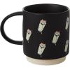Hallmark Peanuts Sculpted Mug, 14.5 oz (Snoopy Doghouse) Gift for Mom, Dad, Fans(Cat Burrito Mug)