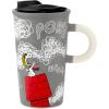 Hallmark Peanuts Sculpted Mug, 14.5 oz (Snoopy Doghouse) Gift for Mom, Dad, Fans(Gray)