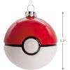 Hallmark Pokémon Pikachu Blown Glass Christmas Ornament, Anime Merch Tree Decoration, Multi Color(Poké Ball)