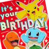 Hallmark Pokémon Pop Up Birthday Card for Kids (Pikachu, Squirtle, Charmander, Bulbasaur)(Pikachu  Squirtle  Charmander  Bulbasaur)