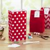 Hallmark Red Party Favor and Wrapped Treat Bags, Assorted Designs (30 Ct., 10 Each of Chevron, White Dots, Solid) for Christmas, Valentines Day, Sweetest Day, May Day, Mothers Day, Care Packages(Red Chevron  Solid  Polka Dot)