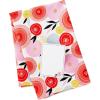 Hallmark Reusable Fabric Gift Wrap (1 Sheet: 26″ x 26″ Pink and Orange Modern Floral) for Easter, Birthdays, Bridal Showers, Mother’s Day and More(Modern Flowers  Orange  Pink  Yellow  Blue)