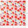Hallmark Reusable Fabric Gift Wrap (1 Sheet: 26″ x 26″ Pink and Orange Modern Floral) for Easter, Birthdays, Bridal Showers, Mother’s Day and More(Modern Flowers  Orange  Pink  Yellow  Blue)