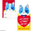 Hallmark Sanrio Hello Kitty Valentines Day Cards for Kids School (36 Classroom Valentines with Envelopes)(Kittens and Puppies Valentines with Stickers)