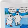 Hallmark Shoebox Funny Christmas Mug, 20 oz. (Ice Hole, Polar Bears) Holiday Gift for Adults, Coworkers, Friends(Ice Hole)
